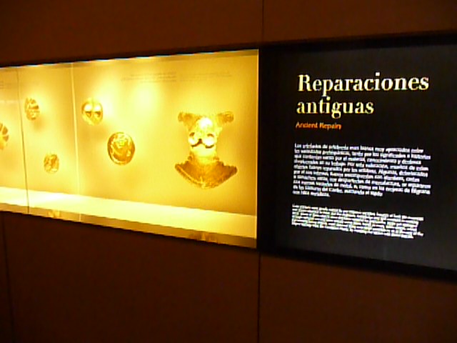 Museum of Gold Exhibit in Bogota Colombia