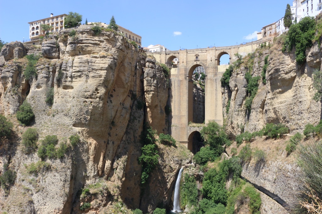 Famous bridge in the town of Ronda, Spain